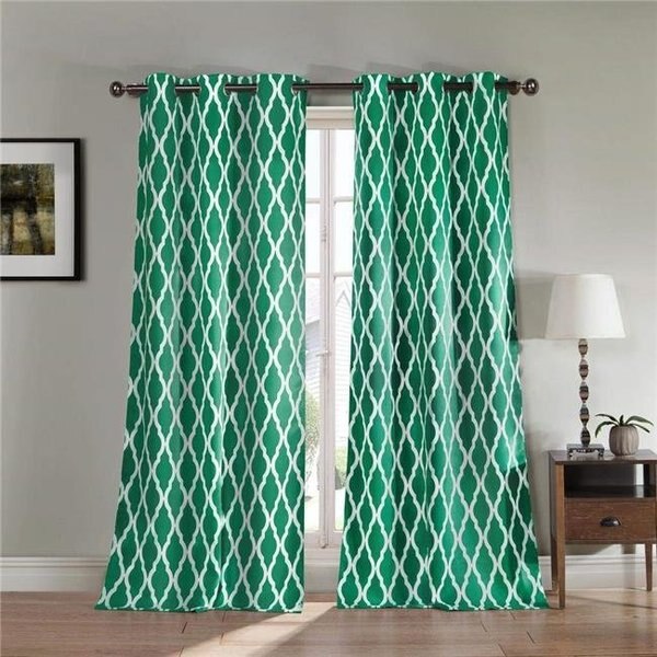 Blackout 365 KITTATTINNY 11983D=6 Grommet Blackout Curtains - Window Curtain Panel Set - Geometric - 2 Panels - 38